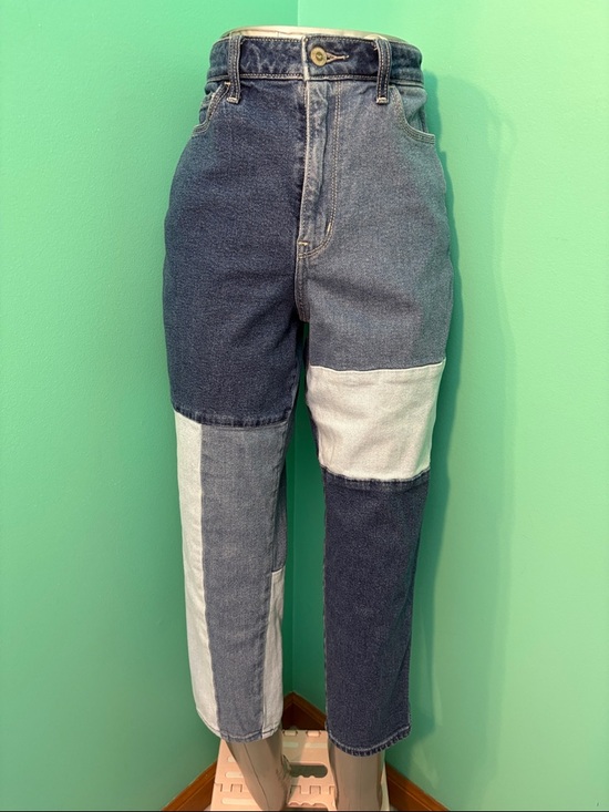 Hollister Denim - Hollister Ultra High Rise Mom Jean Patchwork Ankle Jeans